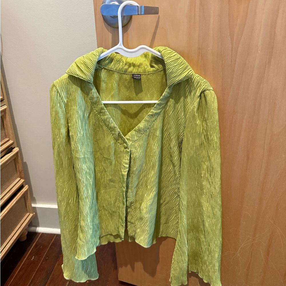 Zara Lime Green Blouse